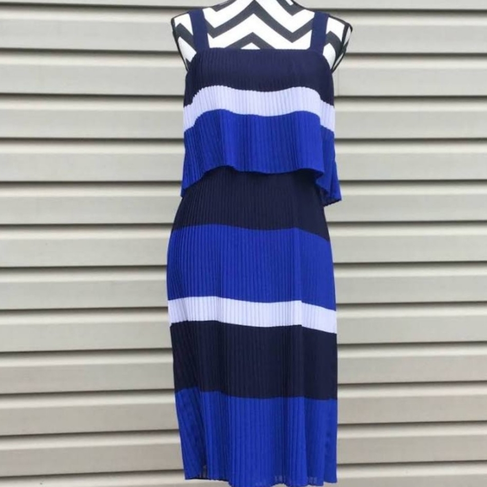 👗MICHAEL Michael Kors👗pleated midi dress👗